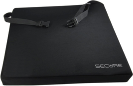 Secure Wheelchair Gel Cushion with Safety Strap - 18X16X3 Inch - Gel &amp; F... - $110.56