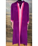 VANITY FAIR Robe House Coat USA Purple Pink Small Pockets Granny VGT 1960’s - $36.46 CAD