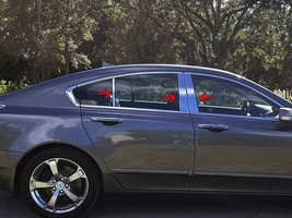 For 2009-2014 Acura TL Stainless Steel 6PC Chrome Pillar Post Window Trim - $62.99