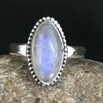 925 Sterling Fine Silver Rainbow Moonstone Gemstone Ring Sz C-Z Gift RSP-1238 - £23.20 GBP
