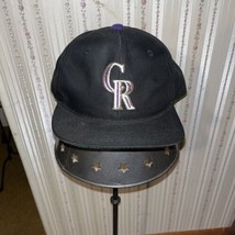Vtg Colorado Rockies New Era Snapback Hat Wool Baseball Cap 1990’s NOS - £97.95 GBP