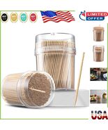 Polished Wooden Toothpicks 2000ct + Travel-Friendly Dispensers for All O... - $29.22 CAD