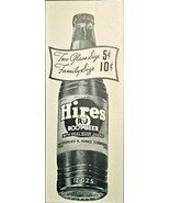 Hires R-J Root Beer With Real Root Juices Charles hires-1940 Vintage Pri... - $197.50 MXN