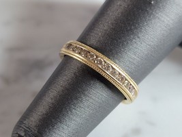 Womens Vintage Estate 14K Yellow Gold Diamond Ring 2.6g #E7098 - £222.94 GBP