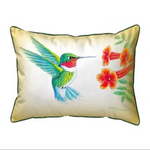 Betsy Drake Hummingbird Extra Large Zippered Indoor Outdoor Pillow 20x24 - £48.55 GBP