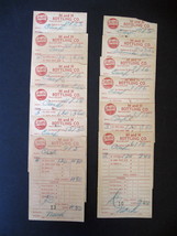 Twelve (12) Vintage Pepsi Cola Receipts - Pepsi Cola Collectibles Memorabilia - £12.50 GBP