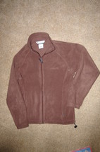 COLUMBIA Brown Fleece Jacket  Womens Size S (small) Also Fits Girls XL - £7.90 GBP