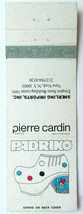 Pierre Cardin Padrino - Smerling, Empire State Bldg New York, NY Matchbook Cover - £1.17 GBP
