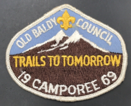 1969 Boy Scouts Old Baldy Council BSA Camporee Patch Trails To Tomorrow - £7.58 GBP