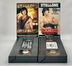 Rambo: First Blood Part One &amp; Two (VHS, 1982-1988) - $12.00