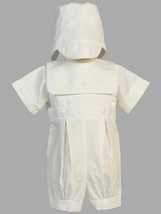 Baby Boys White Baptism &amp; Christening Romper - Zachary - $1,538.72 MXN