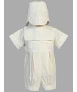 Baby Boys White Baptism &amp; Christening Romper - Zachary - $82.19