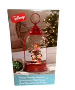 Disney Mickey Minnie and Goofy Christmas Holiday Snow Globe Lantern with... - $64.35