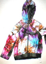 NWT $398 Womens 2 Designer Worth New York Jacket Hoodie Purple Blue Flow... - £311.30 GBP
