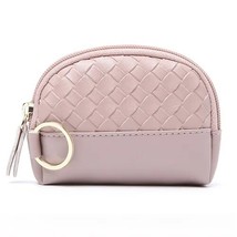 APP BLOG  Knit Women Leather Small Mini Wallet Holder Zipper Coin Purse Travel M - £87.20 GBP