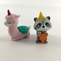 Barbie Pets Deluxe Collectible Figures Fuzzy Flocked Llama Raccoon Matte... - $16.78