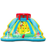 Inflatable Mighty Water Slide Park Bouncy Splash Pool Climbing Wall Kids... - £380.58 GBP