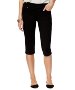 Style &amp; Co Women&#39;s Avery Pull-On Skimmer Jean Pant Sz PP 26X16 Black Cap... - £13.75 GBP