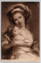 LEBRUN Portraits de Mme Lebrun et de sa fille au Turban Art Postcard J29 - £4.78 GBP