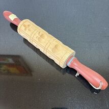 Springerle Wooden Rolling Pin Cookie Press Mold Holiday Baking Decoratin... - €15,82 EUR