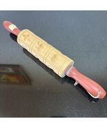Springerle Wooden Rolling Pin Cookie Press Mold Holiday Baking Decoratin... - €15,82 EUR