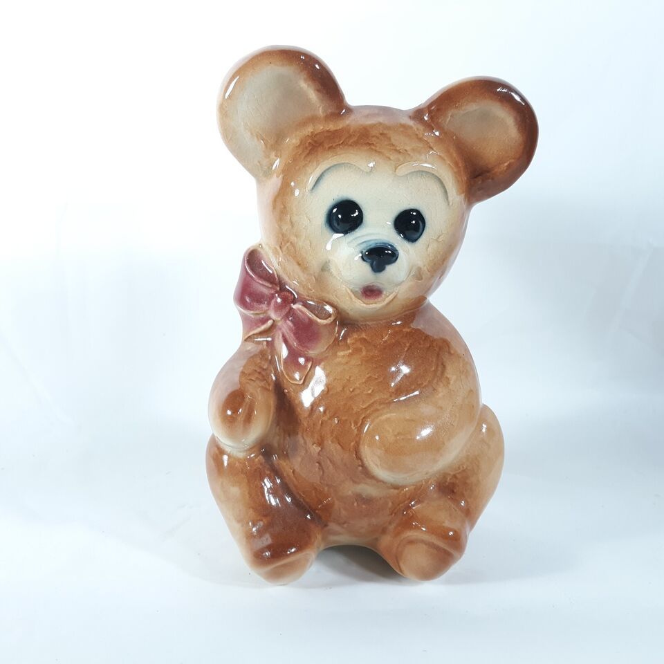 Primary image for Bear With Bow Planter Vintage Ceramic Royal Copley