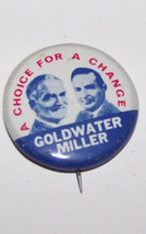 vintage political campaign button {goldwater,miller} - £9.27 GBP