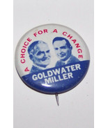 vintage political campaign button {goldwater,miller} - £9.32 GBP