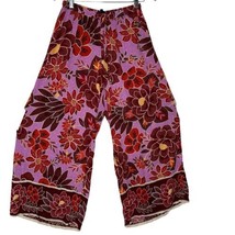 RACHAEL Rachael Roy Wide Leg Pull On Pants Tropical Floral Print Women’s... - £18.69 GBP