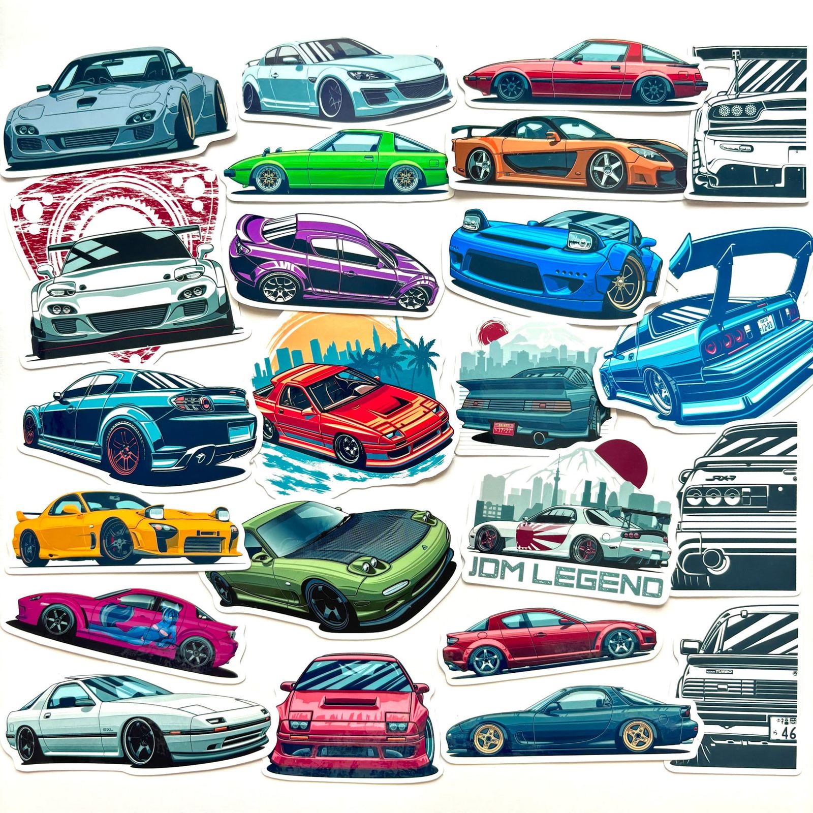 Classic Japanese Drift Legend RX7 RX8 JDM Sports Car Legend Classic Japa... - $14.70