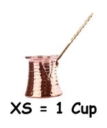 Coffee Pot XS Copper Cezve ibriki Hand Hammered Turka Turkish Cup HandMade - £15.49 GBP