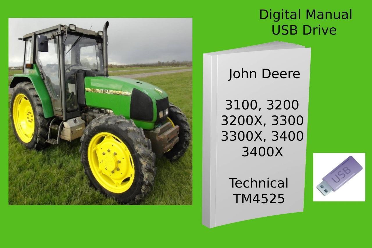 John Deere 3100  3200  3200X  3300  3300X  3400  3400X Tractor Manual Se... - $23.74