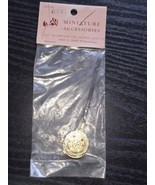 1:12 Miniature Dollhouse Gold Color Bed Warmer  - $23.80 CAD