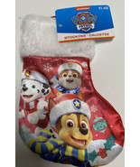 Ruz Nickelodeon PAW Patrol Mini Red Satin Christmas Stocking 8&quot; Plush Cu... - £4.68 GBP