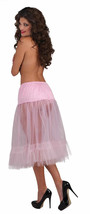 FORUM PINK TEA LENGTH CRINOLINE SLIP PETTICOAT SEXY COSTUME ACCESSORY 66114 - $24.63