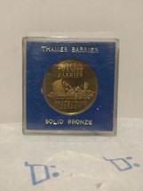 Thames Flood Barrier Bronze Coin - Made in England - $14.95
