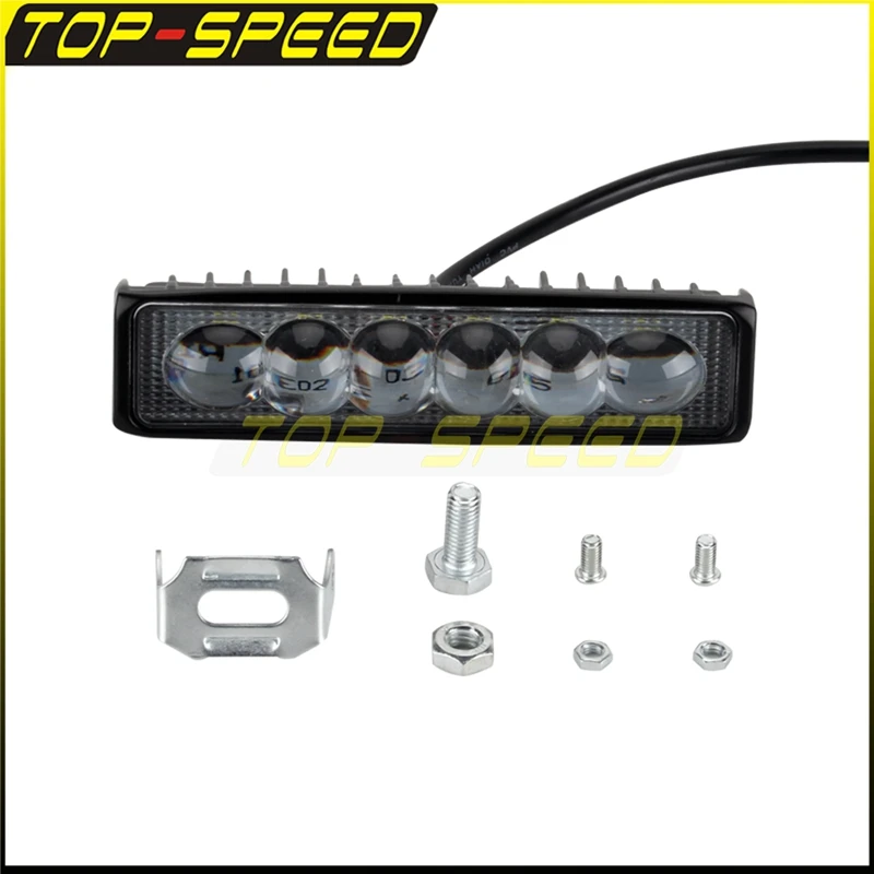 Club Style LED Spotlight Beam Front Light 6inch Light Bar Auxiliary Whit... - £500.80 GBP