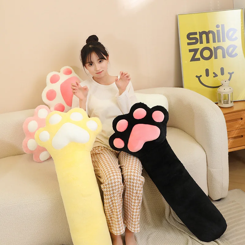 M kawaii giant plush bear paw mat cute animal bear cat foot pillow heart plush cushion thumb200