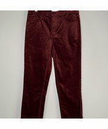 LOFT Burgundy Velvet Skinny Jeans with Sleek Fit - €29,43 EUR