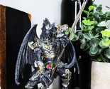 Ghost Elemental Dragon With Battle Armor And Long Sword Letter Opener St... - $26.99