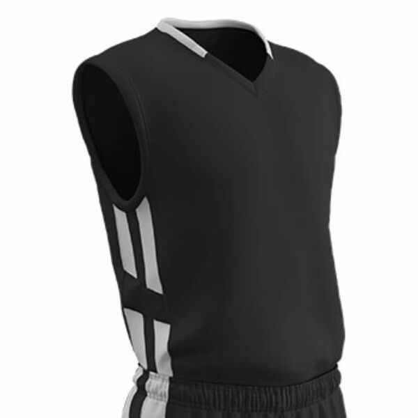 Primary image for MNA-1119090 Champro Youth Muscle Basketball Jersey Black White Xlarge