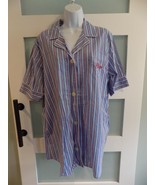 CHAPS RALPH LAUREN Blue Striped Sleep Shirt Size XL Women&#39;s EUC - £15.51 GBP