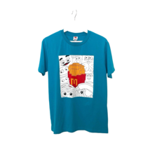 McDonals’s Collection Edition T-Shirt French Fries Print Size Large Blue - $19.26