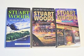 3 STUART WOODS  Novels Paperback Books Lot 3  Hush-Hush Plus 2 More - £7.93 GBP