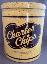 Charles Chips Large Tin Yellow with Lid - $20.00