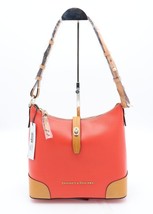 NWT Dooney &amp; Bourke Claremont Red Leather Hobo Shoulder Bag New - $178.00
