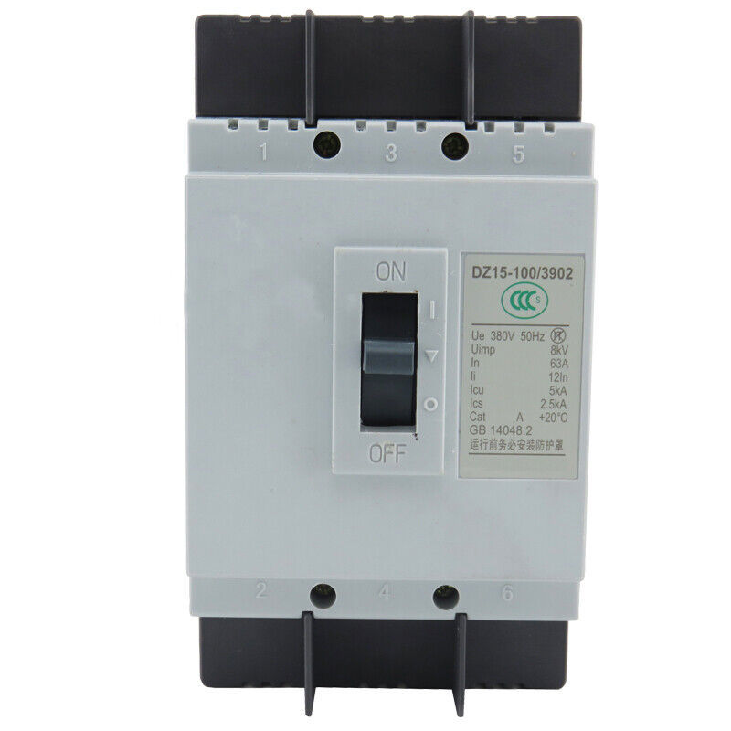 For CHINT DZ15-100/3902 63A 100A 3 Pole Molded Case Circuit Breaker - $37.37+