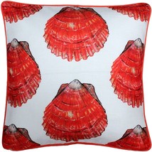 Big Island Bay Scallop Large Scale Print Throw Pillow 20x20, with Polyfill Inser - £51.91 GBP