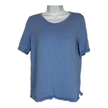 Ann Taylor Womens Light Blue Short Sleeve Top Size Medium - $18.50