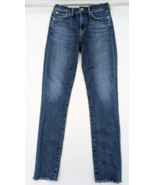 AGOLDE Sophie High Rise Raw Hem Crop Skinny‎ Denim Jeans Size 24 24x28 A... - $28.52